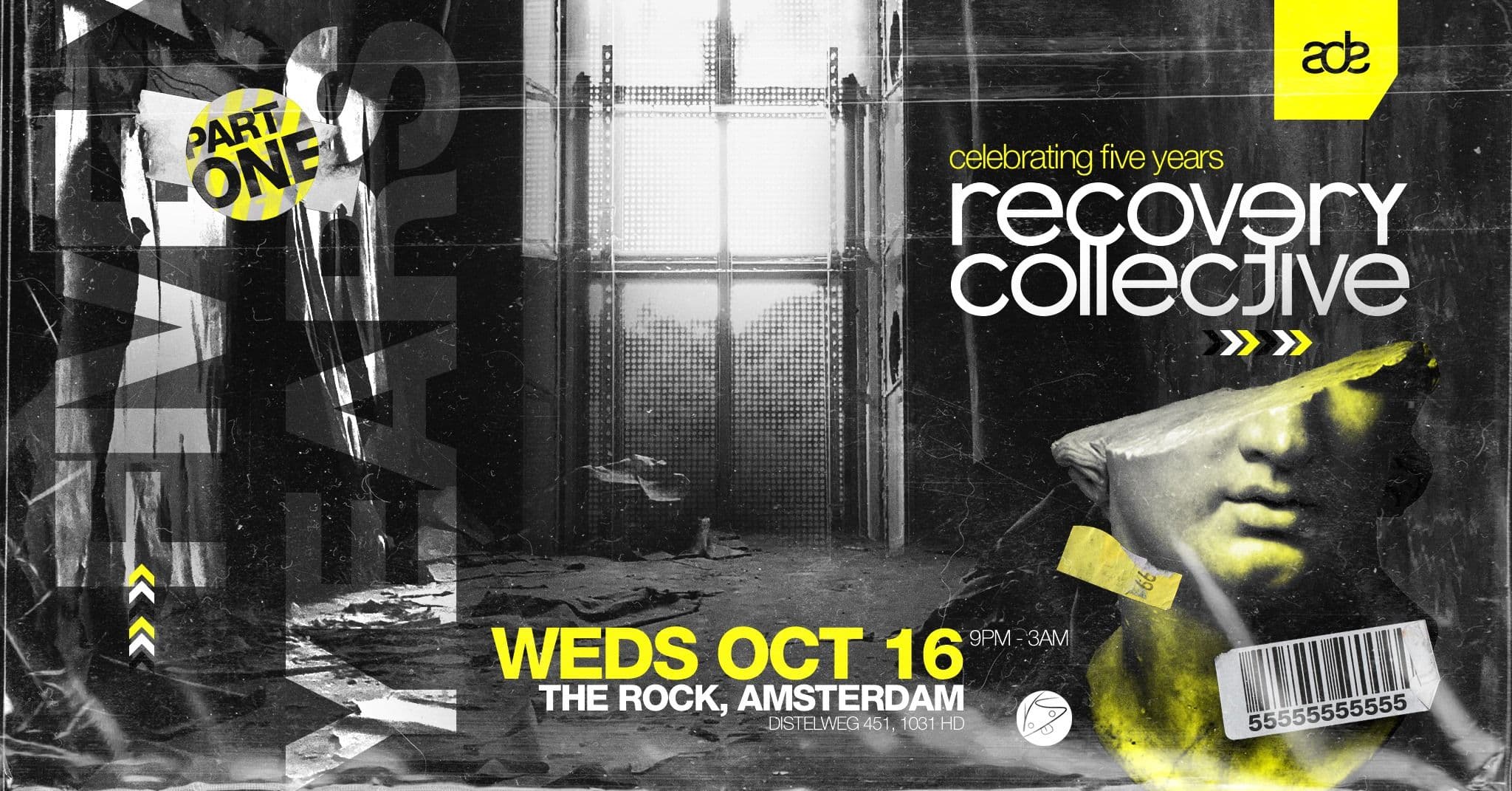 Poster for Celebrating Five Years of Recovery Collective • Part I: ADE