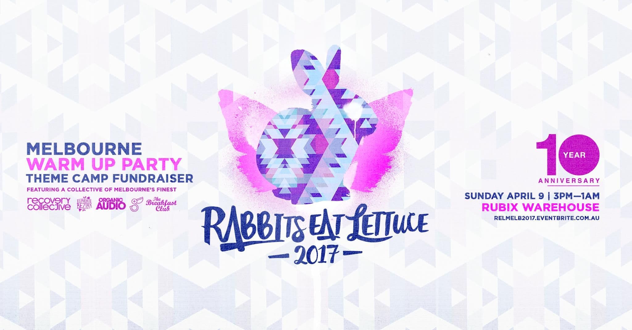 Cover for Rabbits Eat Lettuce: Melbourne Warm Up x Theme Camp Fundraiser