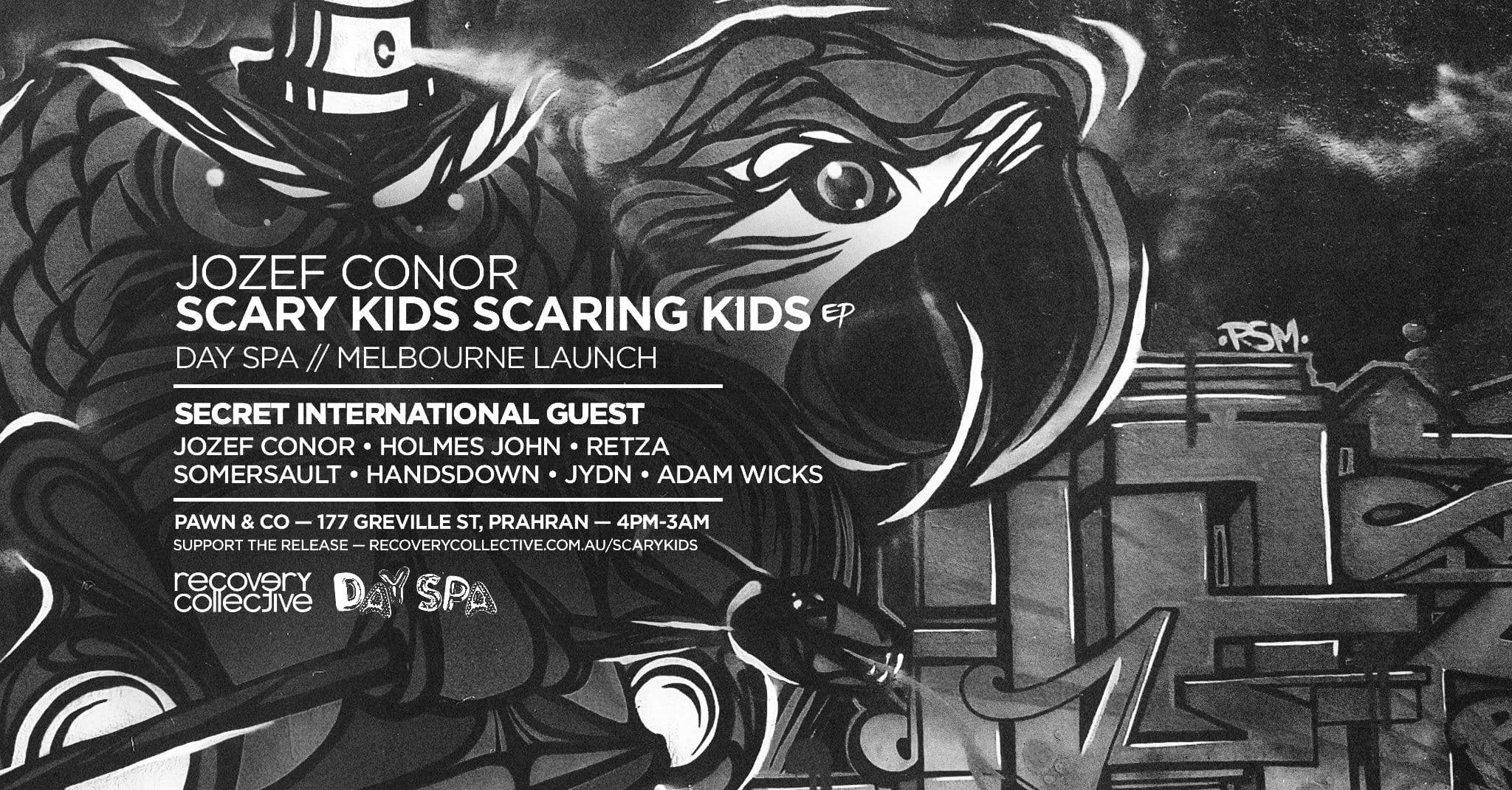 Cover for Jozef Conor's Scary Kids Melbourne Launch • Day Spa / Pawn & Co