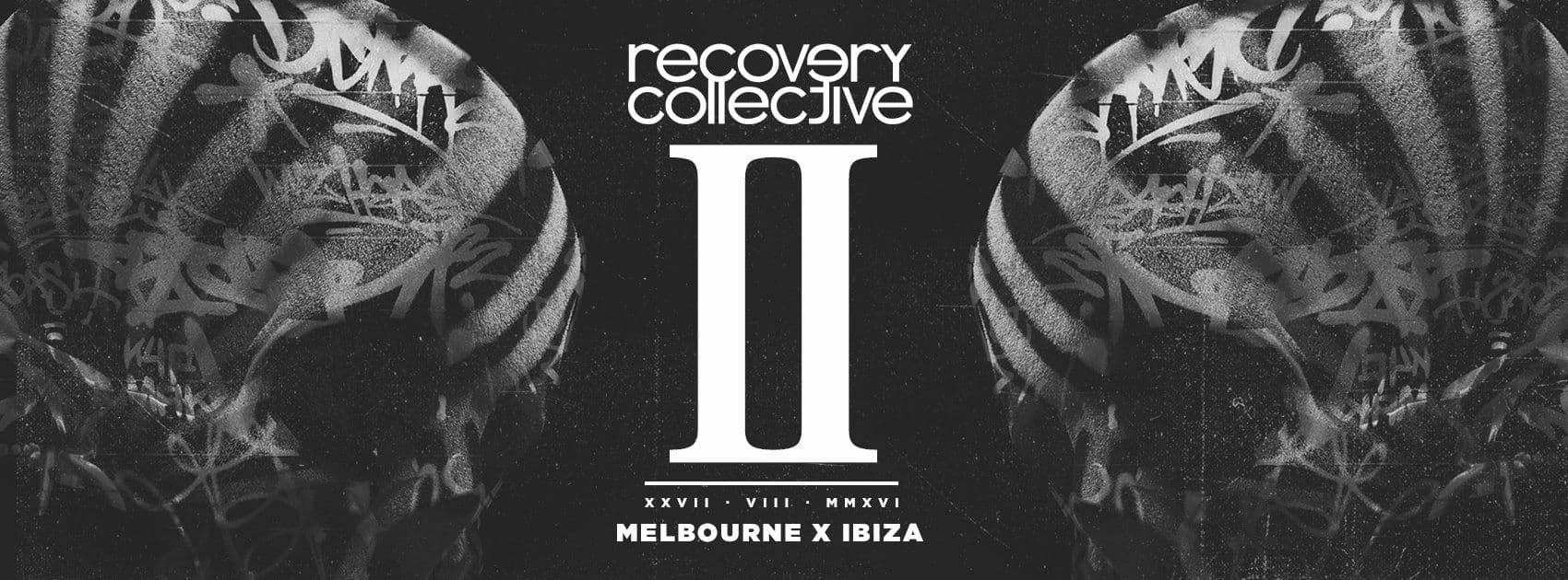Poster for Two Years of Recovery Collective - Bridging The Gap : Melb x Ibiza
