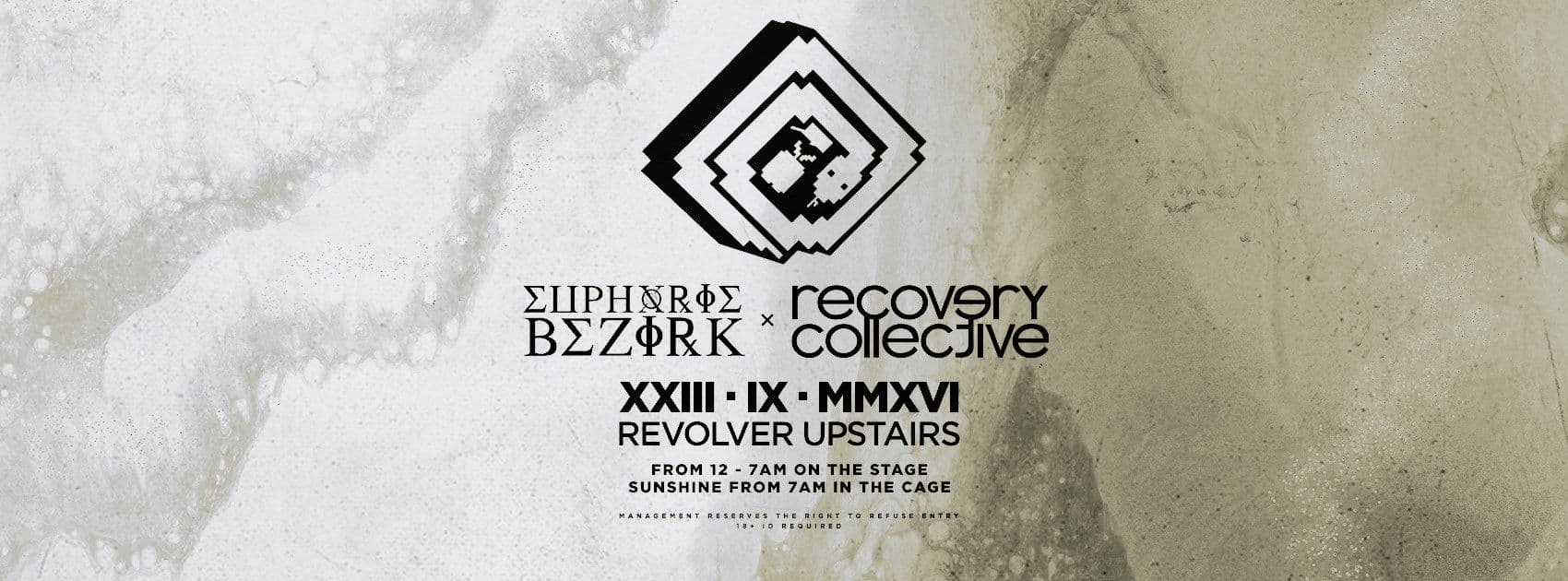 Poster for Euphorie Bezirk x Recovery Collective ~ Revolver Upstairs