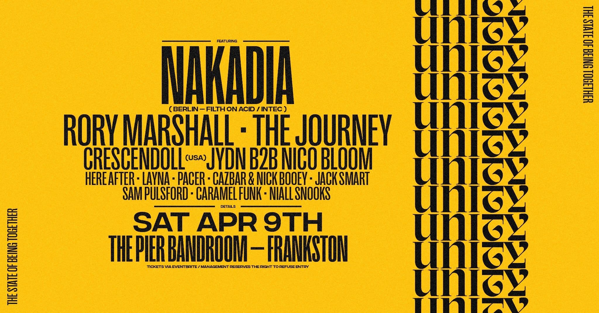 Cover for UNITY 02 ft. Nakadia (Berlin) + Rory Marshall + The Journey + Crescendoll (USA)