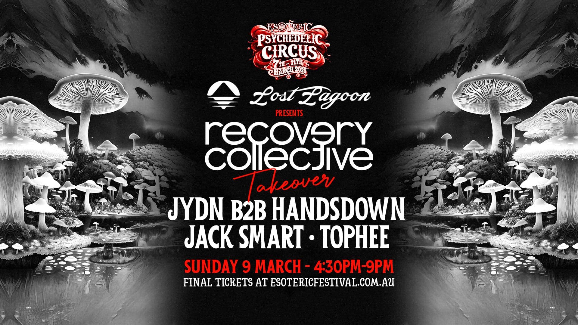 Poster for Recovery Collective Takeover ✶ Esoteric Festival 2025