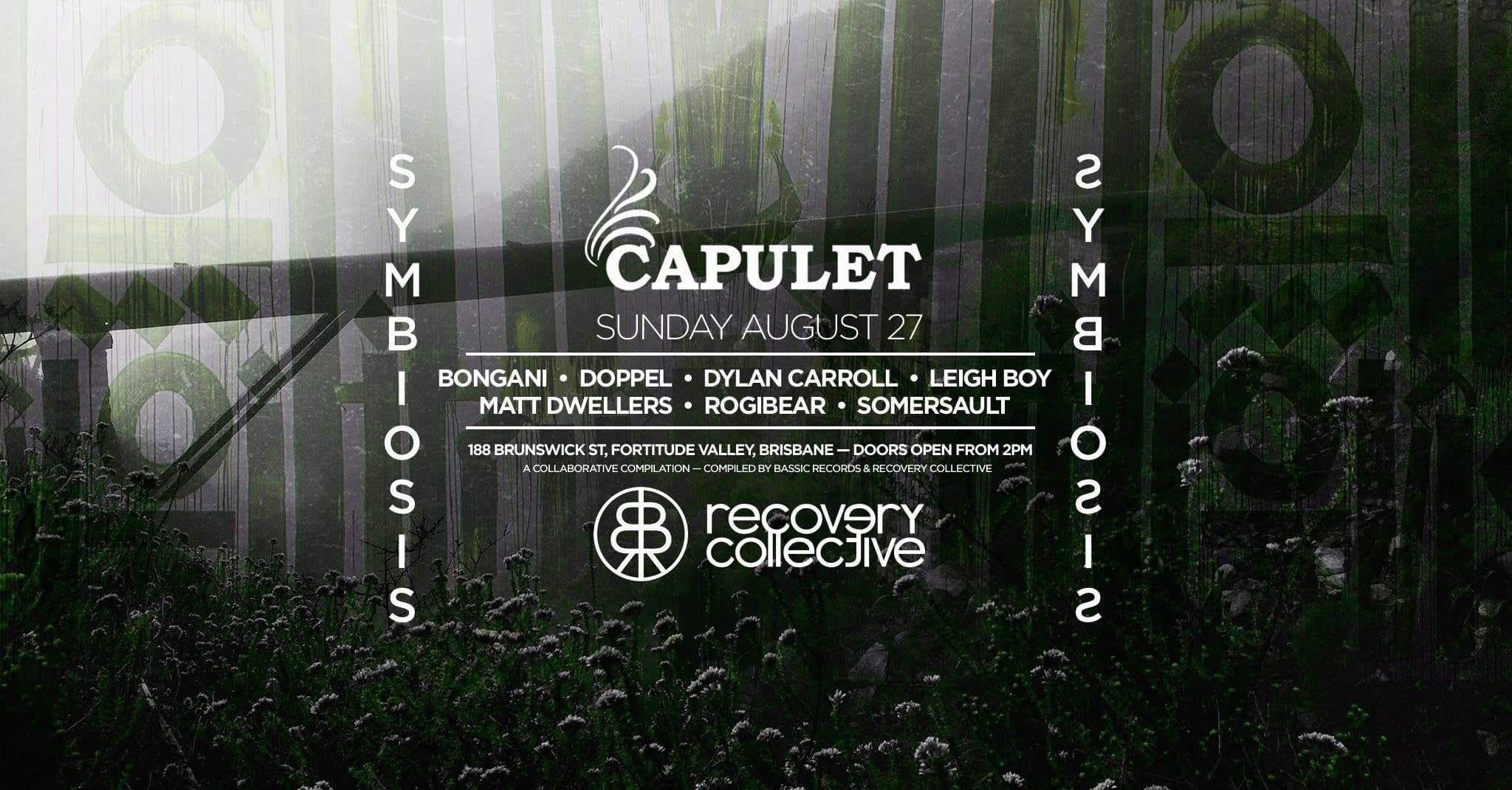 Poster for Symbiosis Tour • Bassic Records x Recovery Collective • Brisbane