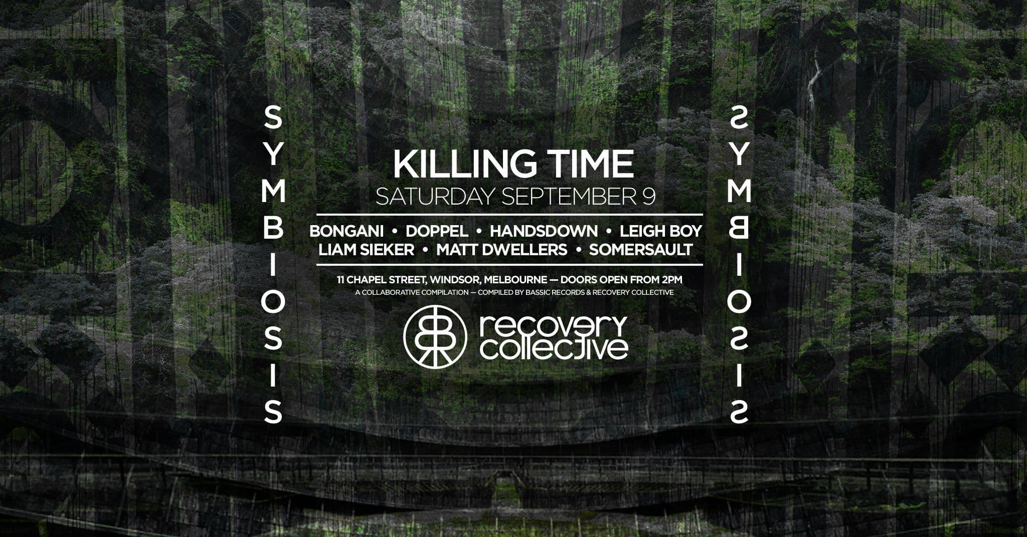 Poster for RC x Bassic Records • Symbiosis Tour • Melbourne Launch at KT