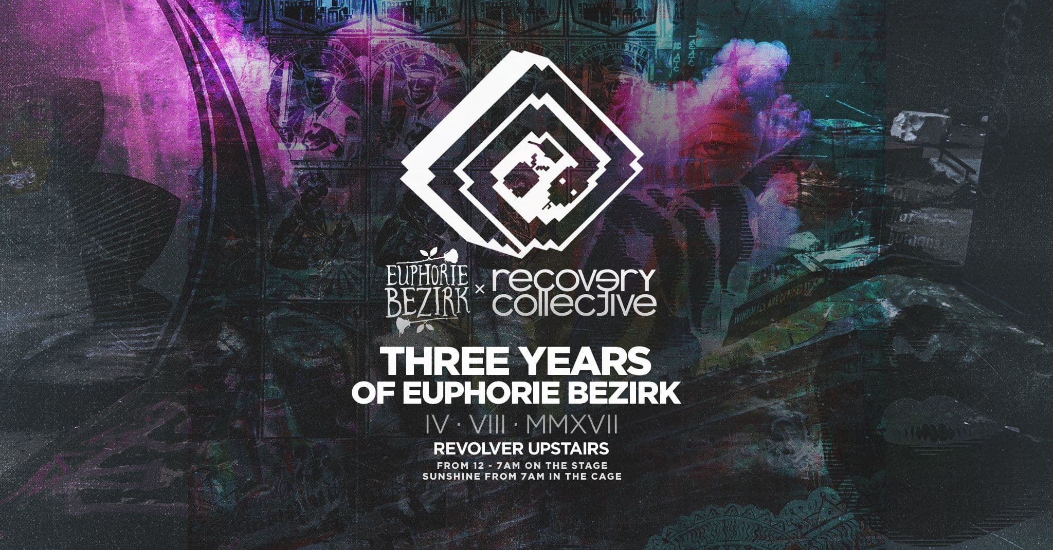 Poster for EB x RC at Revolver - 3 Years of Euphorie Bezirk