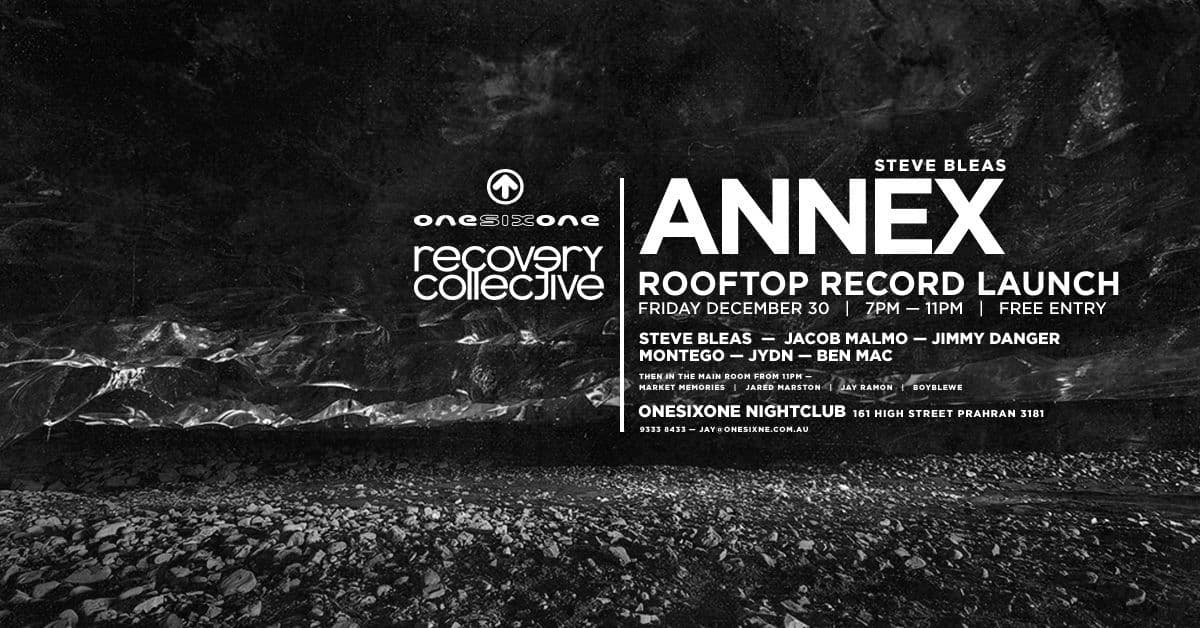 Poster for RC x Steve Bleas - ANNEX Rooftop Record Launch | OneSixOne