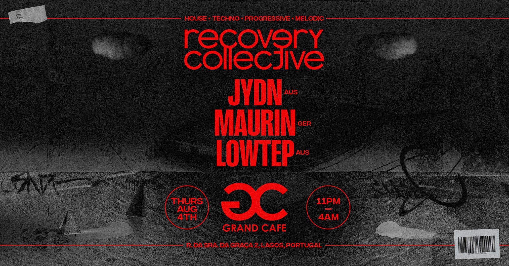 Poster for Recovery Collective Showcase — Grand Café, Lagos