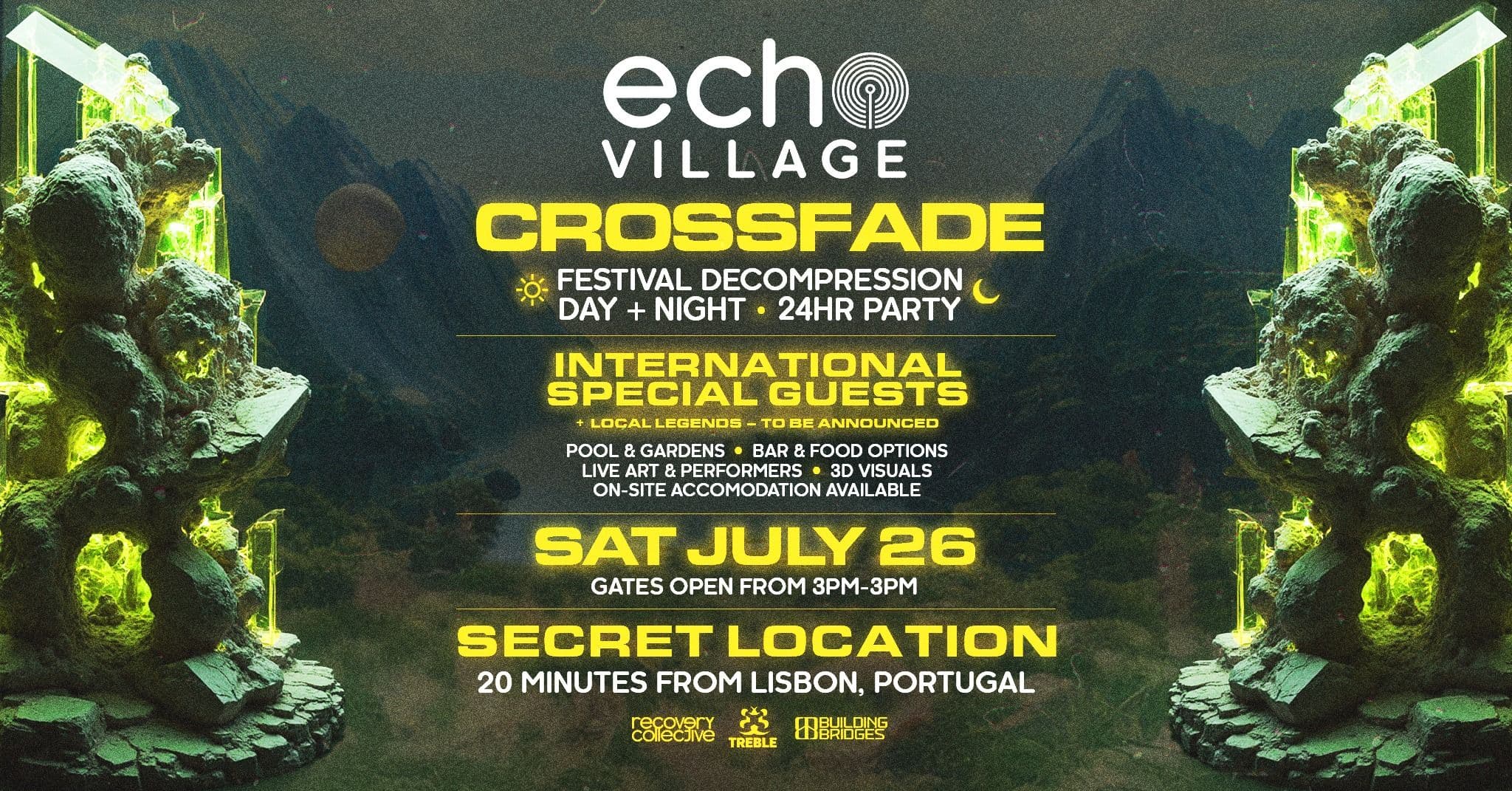 Poster for Echo Village x CROSSFADE: Festival Decompression